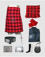 9 Pieces Clan Maclver Tartan Kilt Outfit