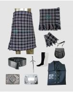 9 Pieces Iron Horse Tartan Kilt Outfit