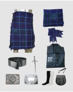9 Pieces Spirit of Scotland Tartan Kilt Outfit