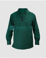 Dark Green Jacobite Ghilli Kilt Shirt