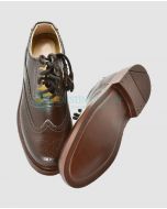Real Leather Brown Ghillie Brogues Kilt Shoes