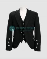 Scottish Argyle Kilt Jacket with Vest