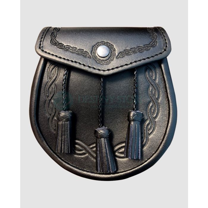Ancient Embossed Leather Sporran