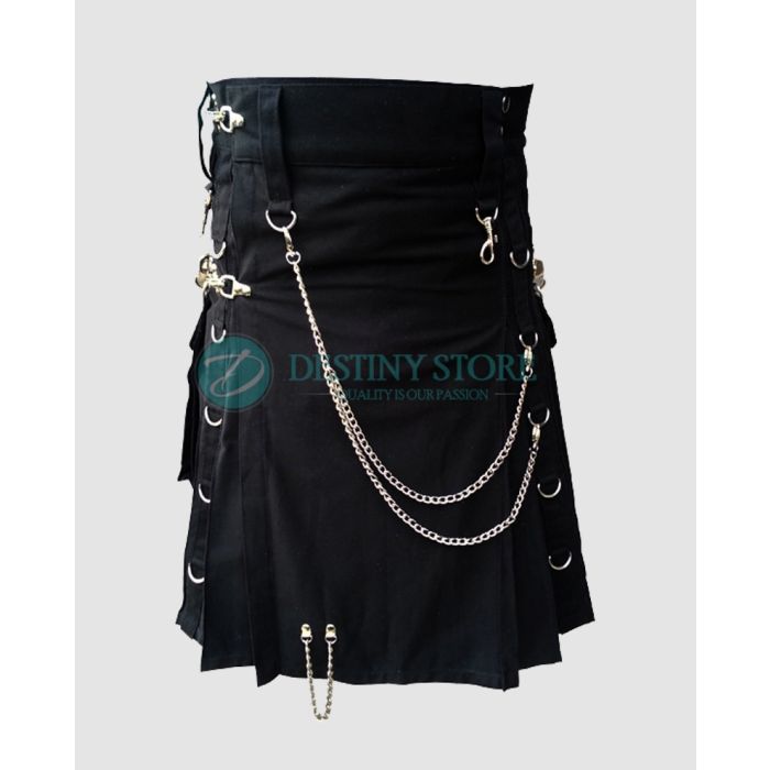 Black Gothic Wedding Kilt