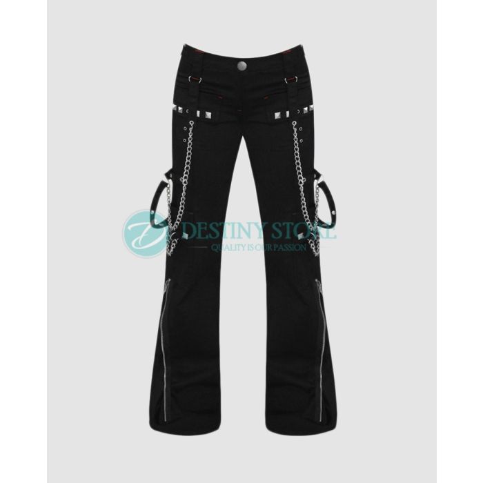 Black Heat Gothic Woman Trouser Pants