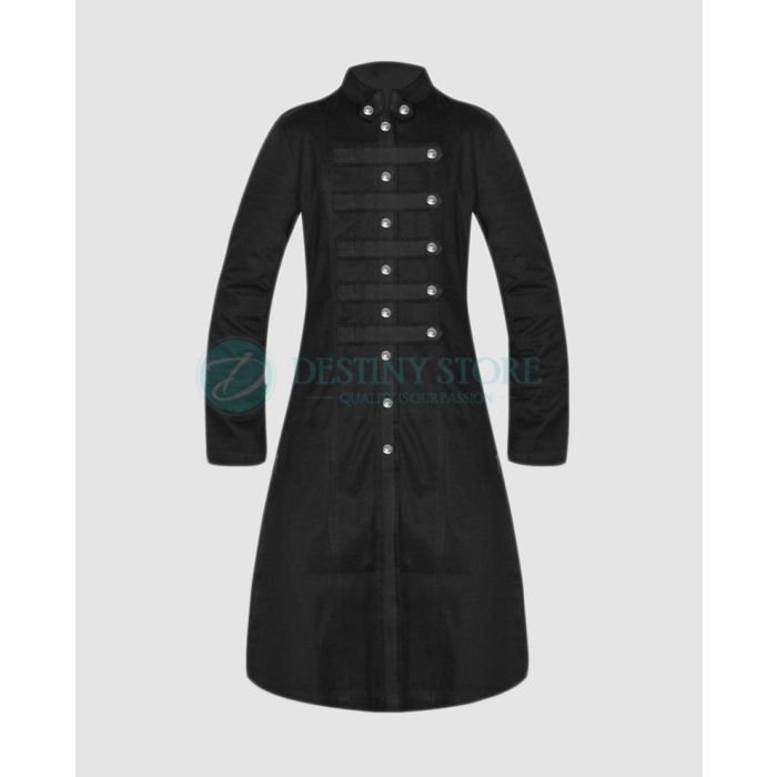 Military Straight Trench Gothic Coat