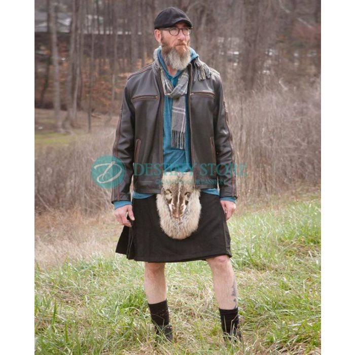 Black Tartan Kilt