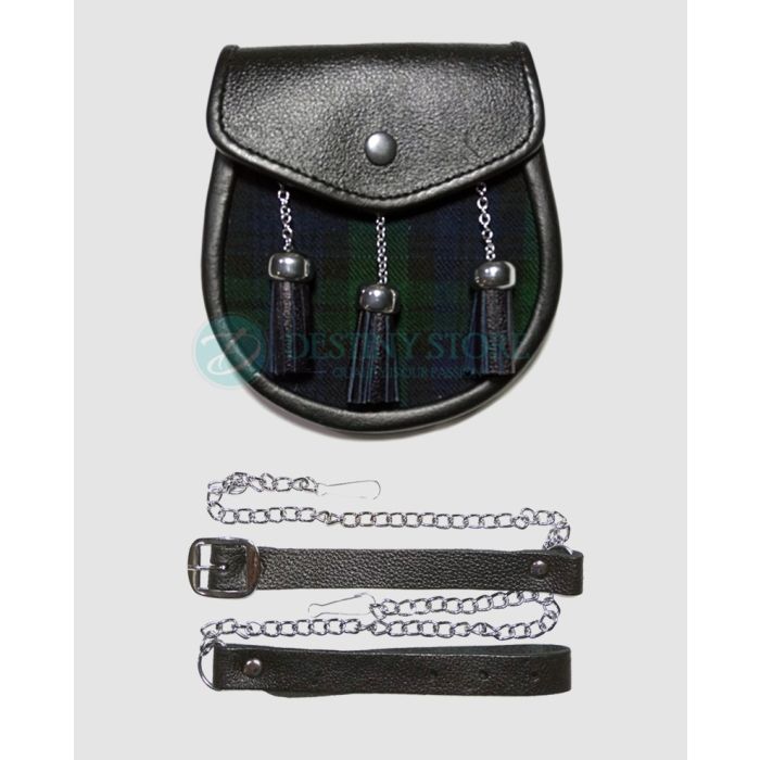 black watch matching tartan sporran