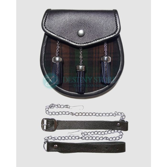 Brown Watch Matching Tartan Sporran