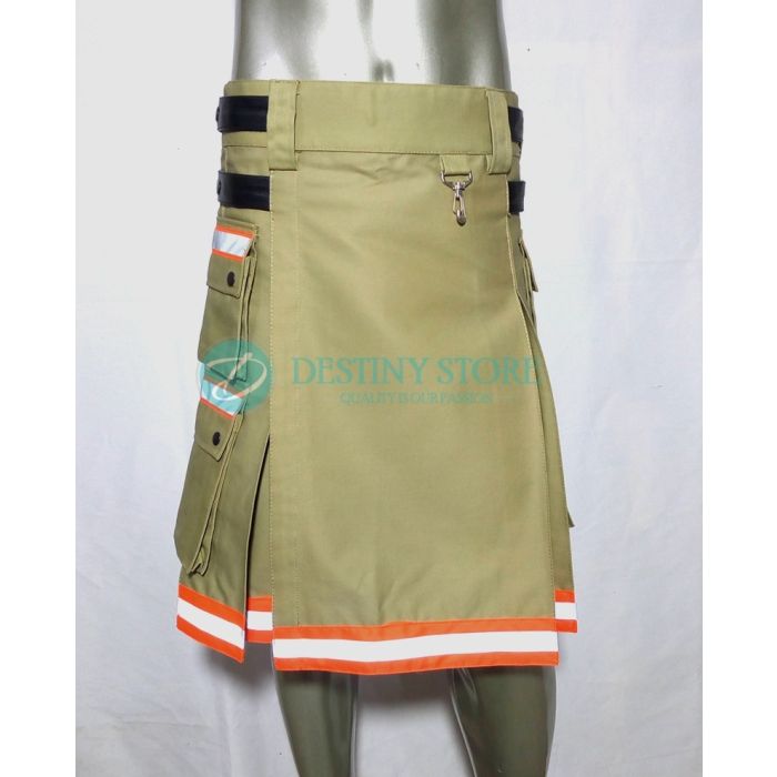 tan bunker gear firefighter kilt