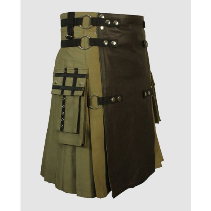Deluxe Fashion Kilt with Leather Apron