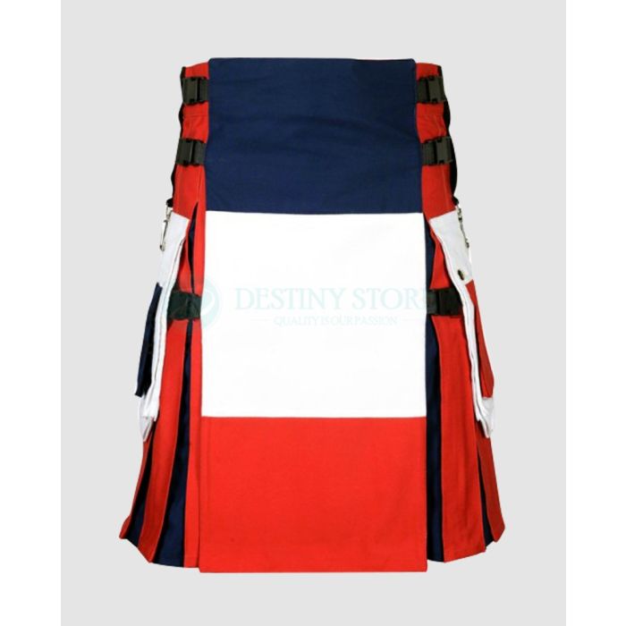 French Flag Patriotic Kilt
