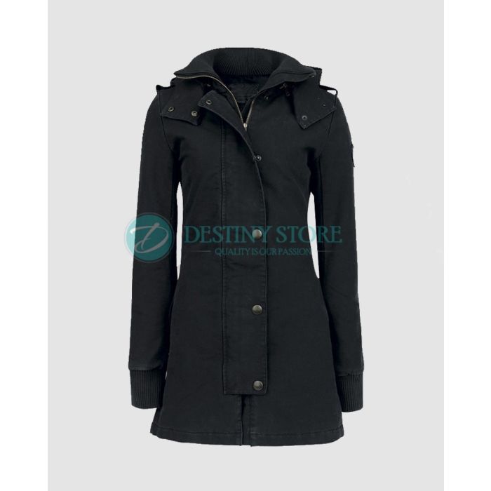 Gothic Fairy Black Hooded Coat