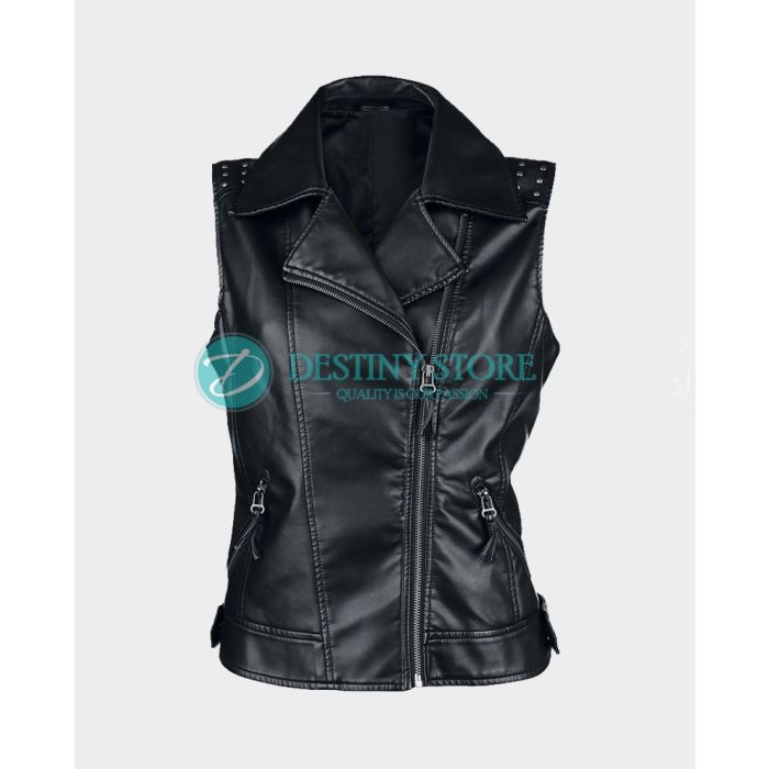 Gothic Princess Black Studded Vest