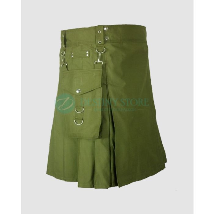 Green Prime Utility Cargo Kilt