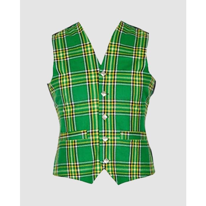 Irish National Tartan Waistcoat