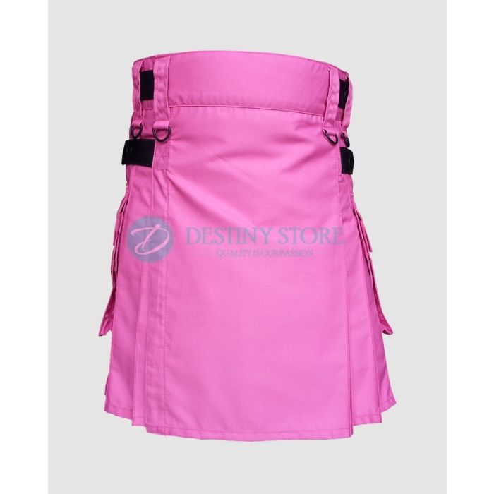 Ladies Pink Fashion Kilt