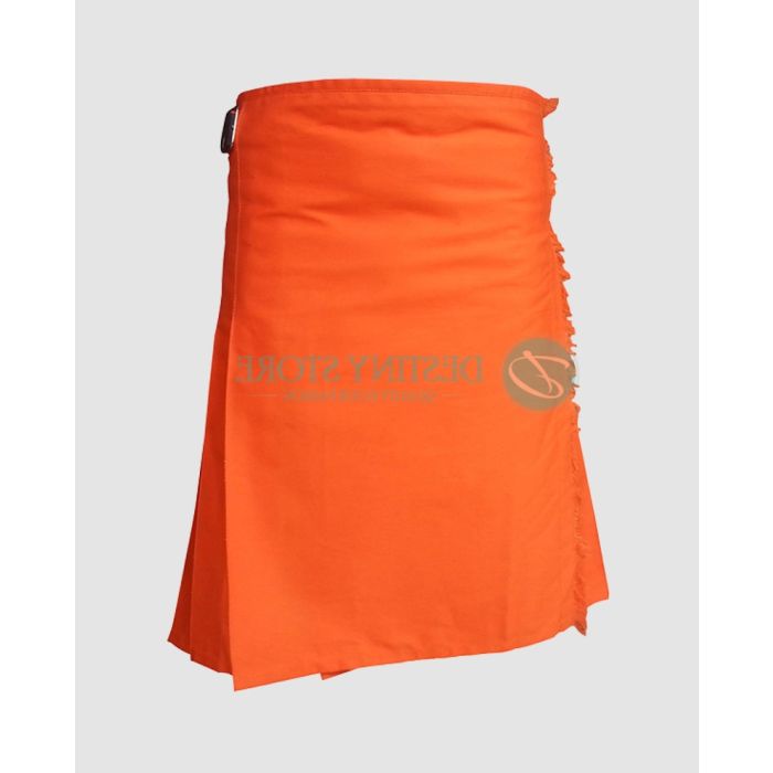 Scottish Orange Utility Kilt