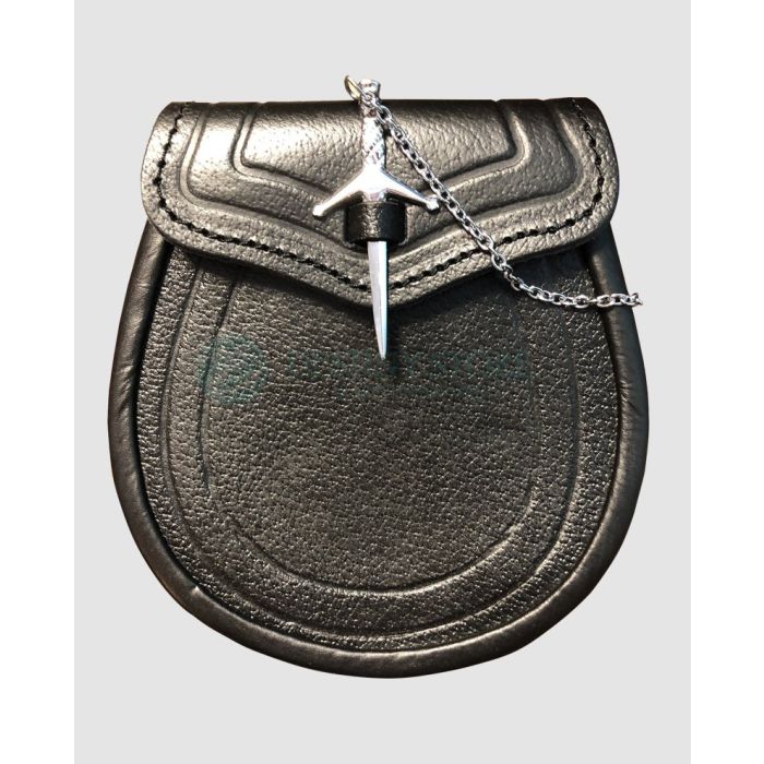Pin Lock Leather Sporran