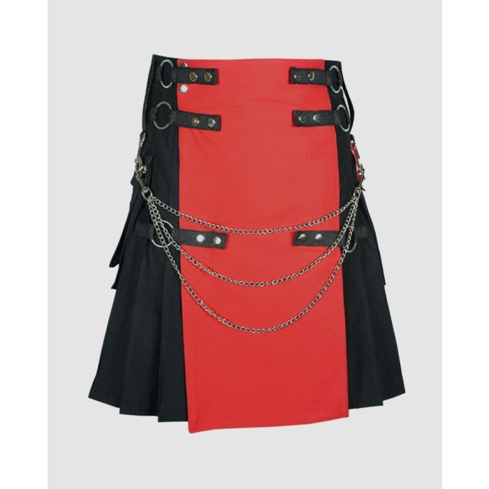Red and Black Fashion Kilt