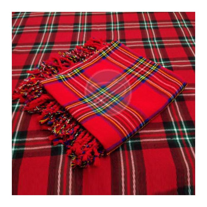 Royal Stewart Tartan Bagpipe Kilt Fly Plaid