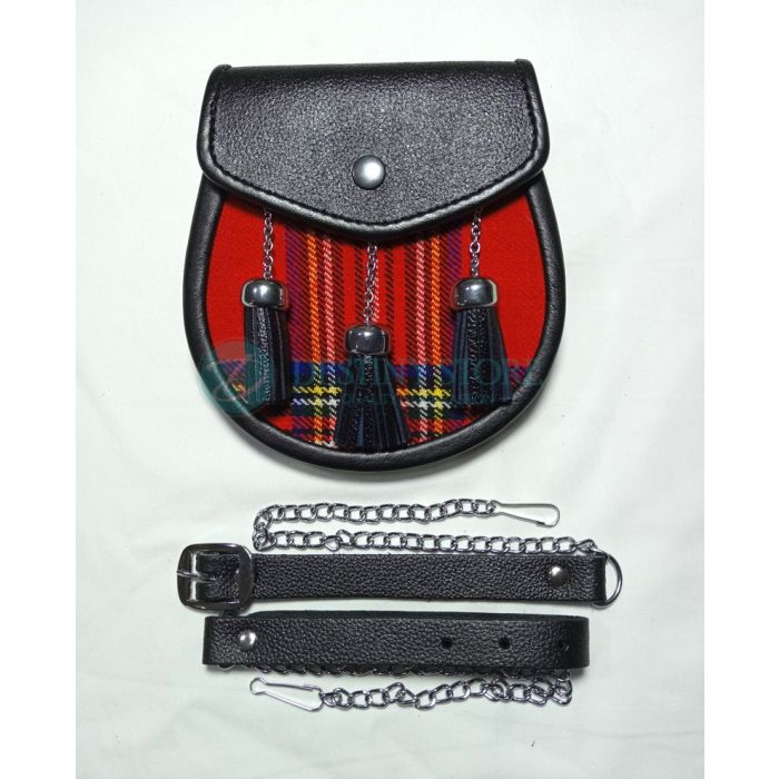 Royal Stewart Matching Tartan Kilt Sporran