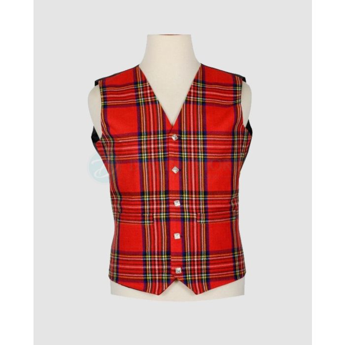 Royal Stewart Tartan Waistcoat