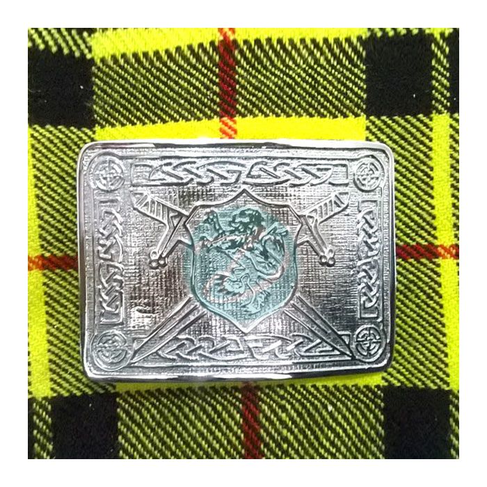 Saltire Lion Rampant Buckle for Kilt Belt