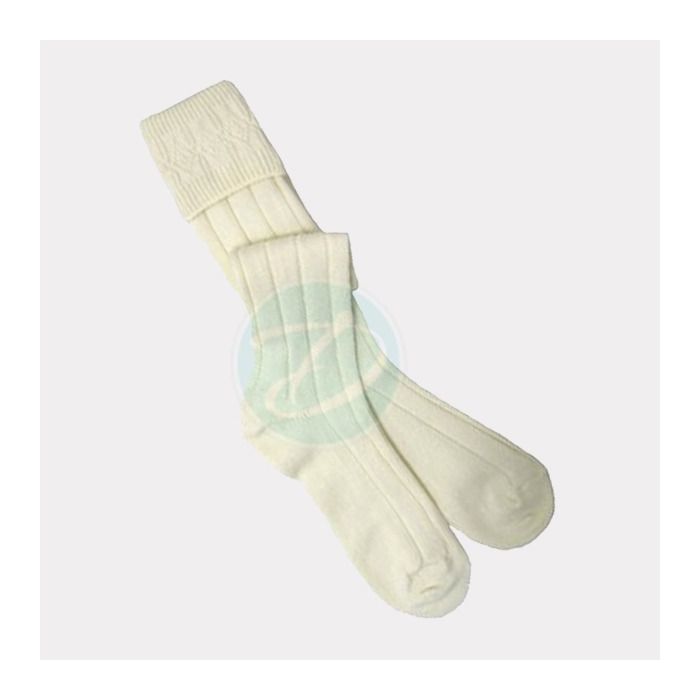 Scottish Kilt Hose Sock Cream Color