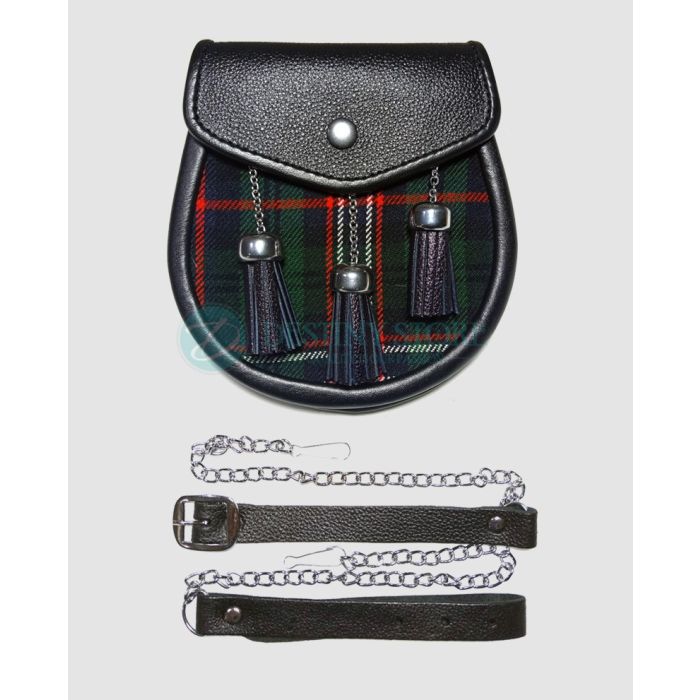 Scottish National Tartan Kilt Sporran