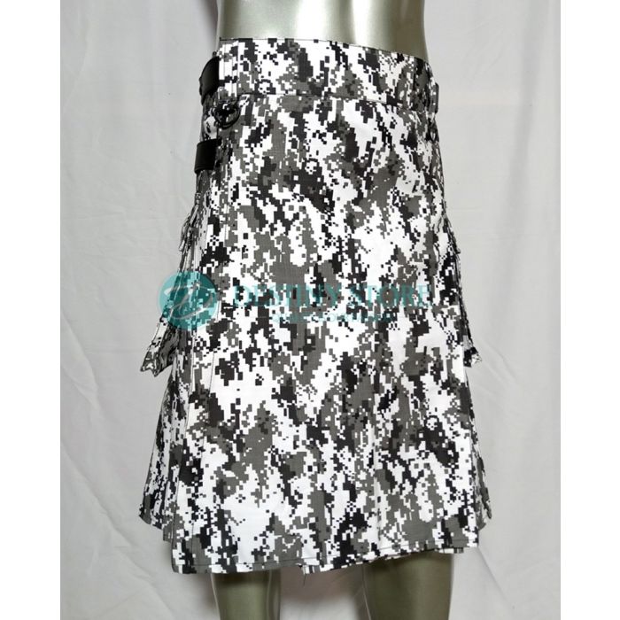 Snow Digital Camouflage Kilt