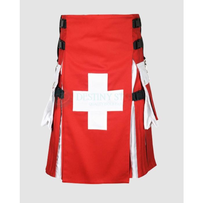 Swiss National Flag Kilt