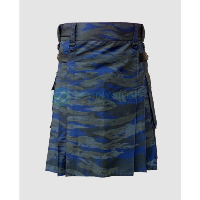 Tiger Stripe Military Camo Kilt