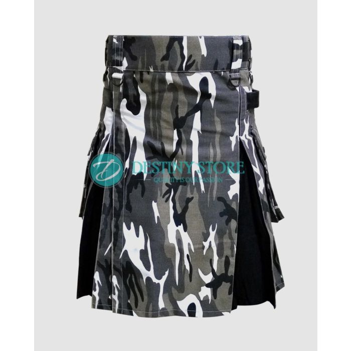 Urban Camouflage Fashion Hybrid Kilt