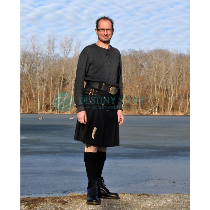Black Utility Kilt