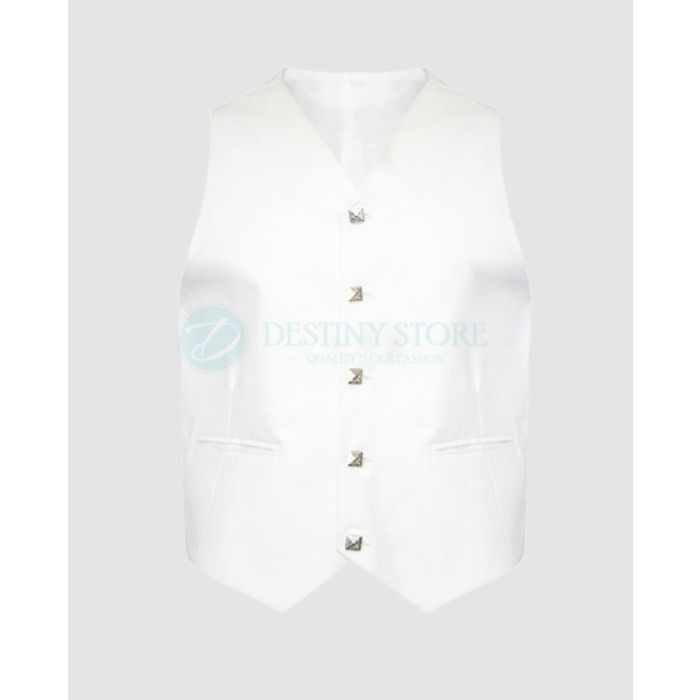 White Argyll Waistcoat