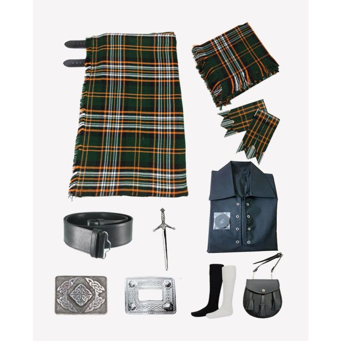 Heritage of Ireland Tartan Kilt Outfit Package