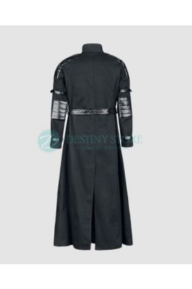 Bondage Warrior Long Black Gothic Coat
