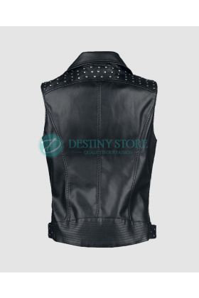 Gothic Princess Black Studded Vest
