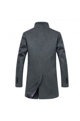 Gothic Streetwear Slit Design Long Trench Coat