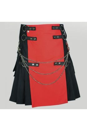 Red and Black Fashion Kilt