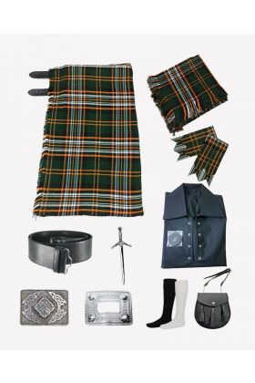 Heritage of Ireland Tartan Kilt Outfit Package
