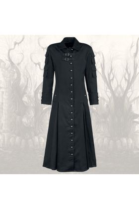 Neo Matrix Long Trench Coat