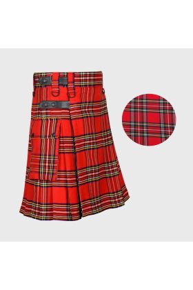 Royal Stewart Polyviscose Tartan Kilt