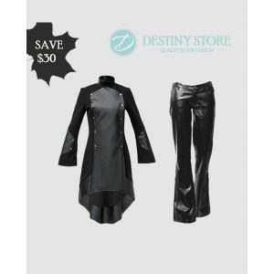 Black Gothic Fashion Woman Pants