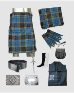 9 Pieces Clan Anderson Tartan Kilt Outfit