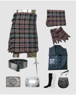 9 Pieces Mackenzie Weathered Tartan Kilt