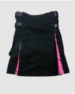 Black and Pink Hybrid Kilt