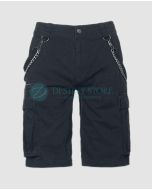 Black Gothic Chain Short Pant