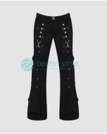 Black Gothic Fashion Woman Pants